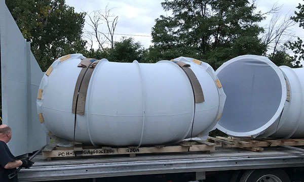 Large Duct Delivery and Fabrication